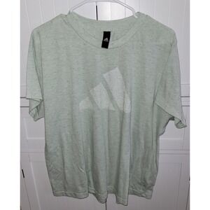 Adidas Future Icons Winners 3.0 Tee Mint Green Speckled Plus Size  2x  Slim Fit